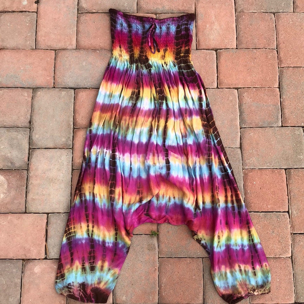 Urban Outfitters Tye Dye Harem Romper